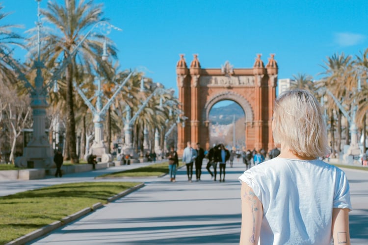 AIFS Teilnehmerin während ihres Study Abroad Programms in Barcelona