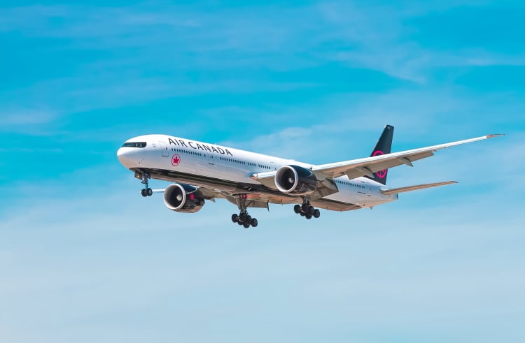 Flugzeug in der Luft