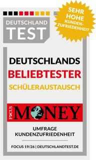 Deutschlands beliebtester Schüleraustausch. Bei einer Umfrage von Focus wurde AIFS mit einer sehr hohen Kundenzufriedenheit bewertet.