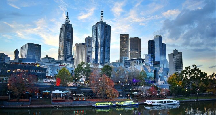 Die Skyline von Melbourne