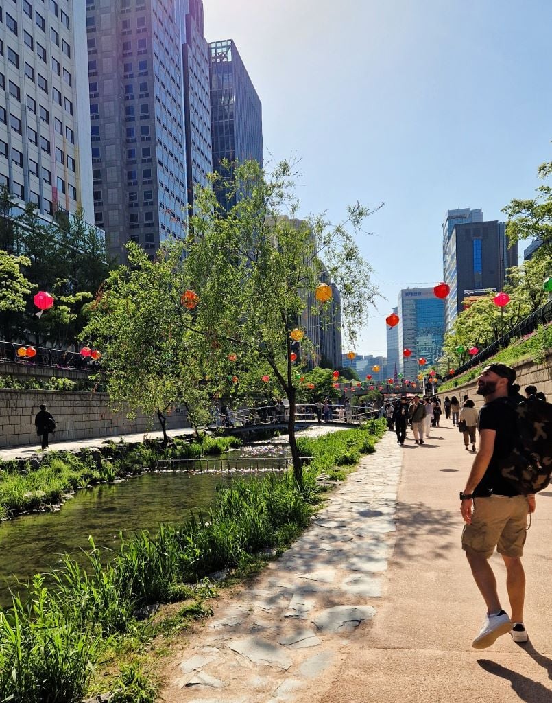 Spaziergang in Südkoreas Hauptsadt Seoul mit AIFS