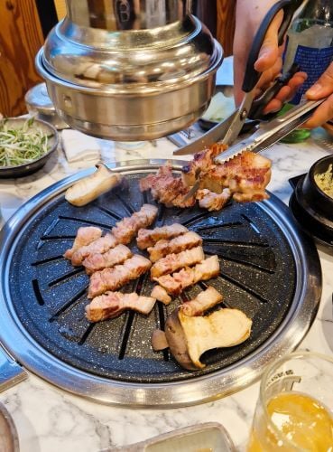 Korean BBQ beim Adventure Trip in Südkorea mit AIFS