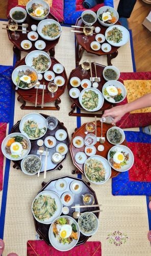 Traditionelles koreanisches Essen beim Kochkurs in Südkorea mit AIFS