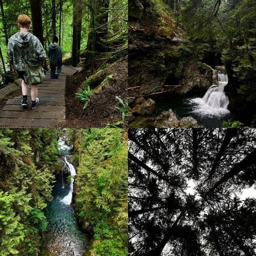Jeanne bei einer Wanderung beim Freiwilligenprojekt in Kanada mit AIFS