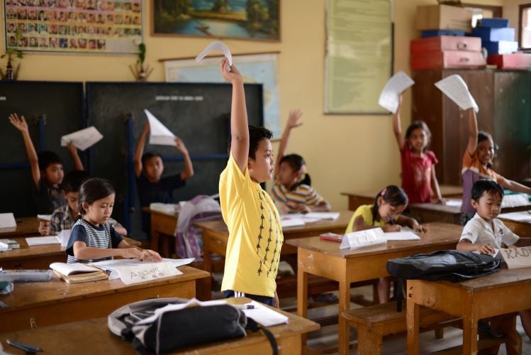 Unterricht beim Freiwilligenprojekt Teaching in Bali mit AIFS