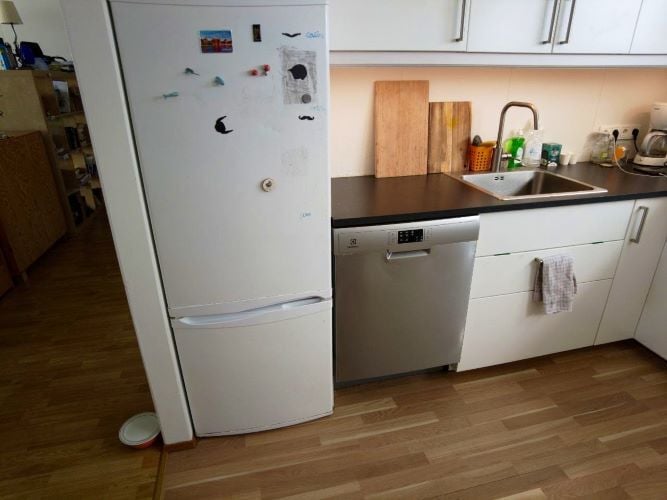 Küche in der Unterkunft beim Freiwilligenprojekt Ecovillage in Island mit AIFS