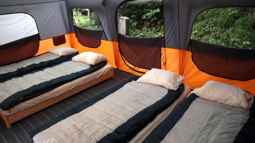 Betten beim Freiwilligenprojekt Community Work und Umweltschutz in Japan mit AIFS