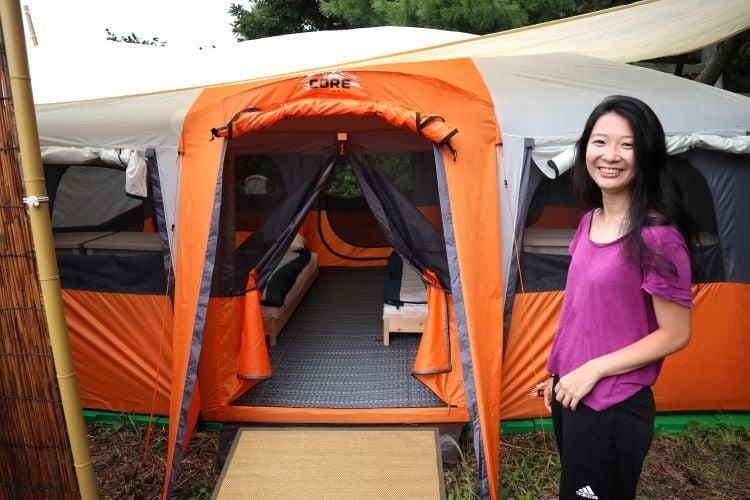 Zeltunterkunft beim Freiwilligenprojekt Community Work und Umweltschutz in Japan mit AIFS