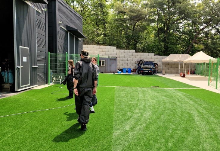 Volunteers draußen Freiwilligenprojekt Rescued Animals in Südkorea mit AIFS