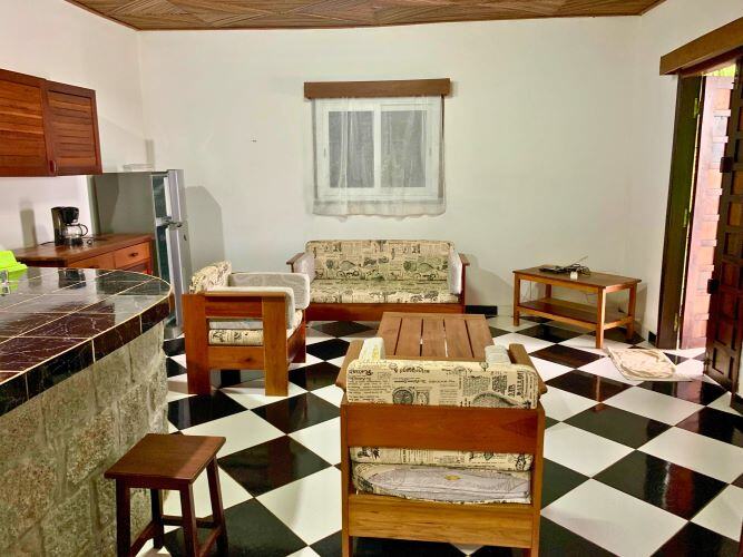 Wohnzimmer in der Unterkunft bei der Freiwilligenarbeit in Madagaskar mit AIFS