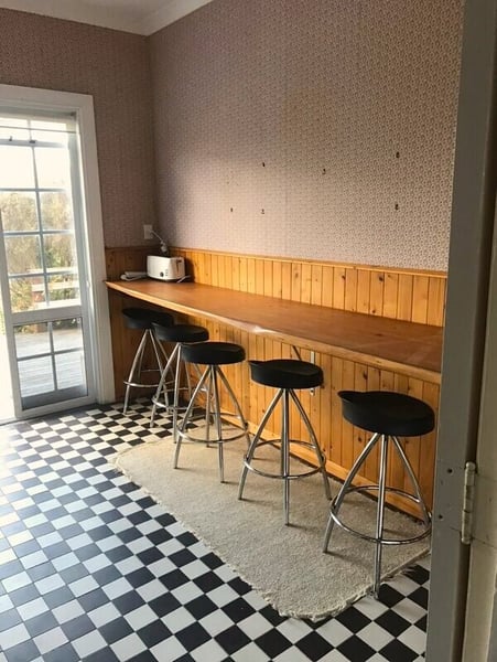 Frühstücksraum im Volunteerhaus in Neuseeland beim AIFS Freiwilligenprojekt