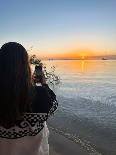 Sonnenuntergang während Neles Schüleraustausch in Australien mit AIFs