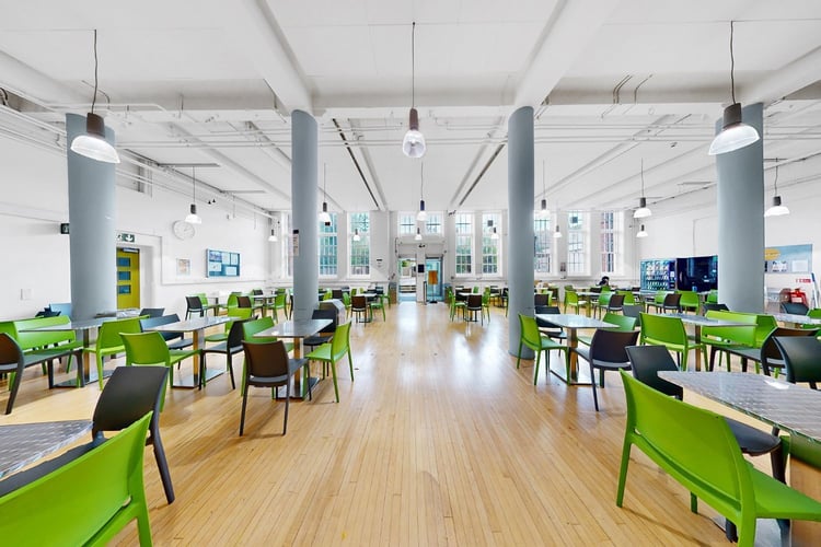 Die Mensa am New City College in London.