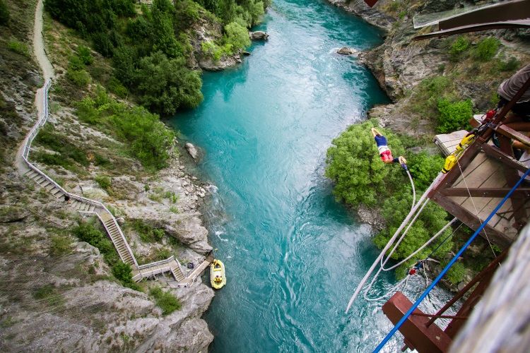 Bungeejumping in Queenstown