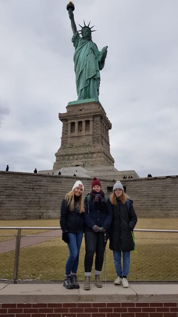 Sightseeing bei der Statue of Liberty