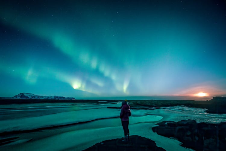 Auf unserem Adventure Trip in Island kannst du mit etwas Glück sogar Polarlichter sehen