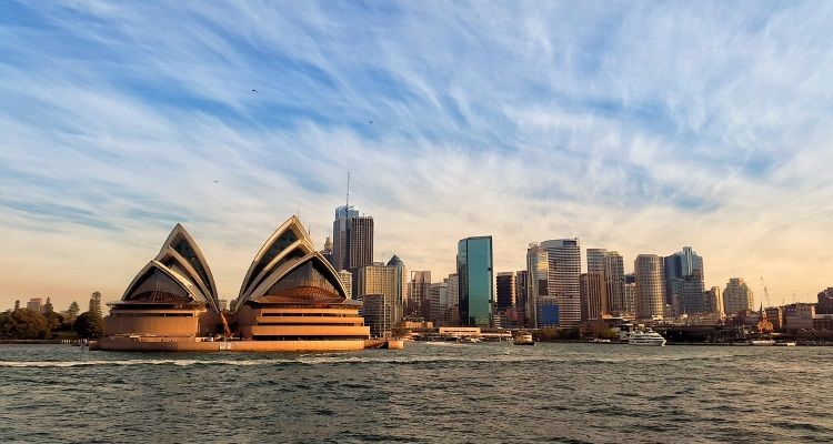 Blick aufs Opernhaus in Sydney