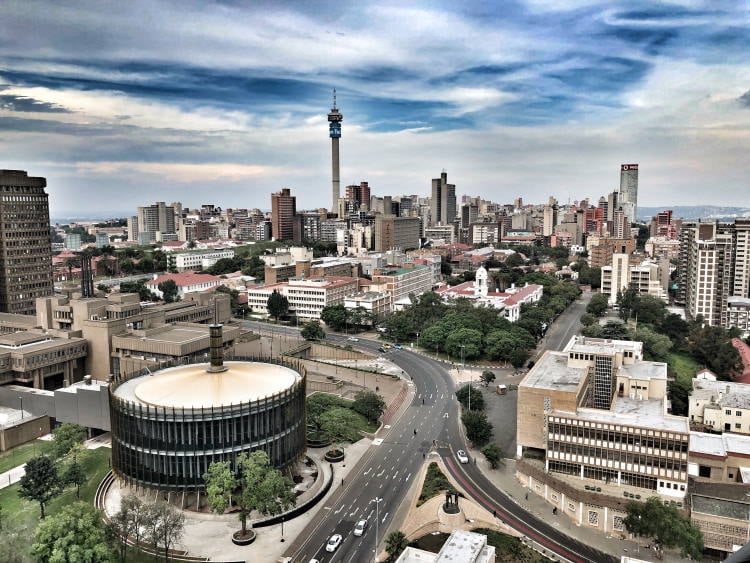 Blick über Johannesburg