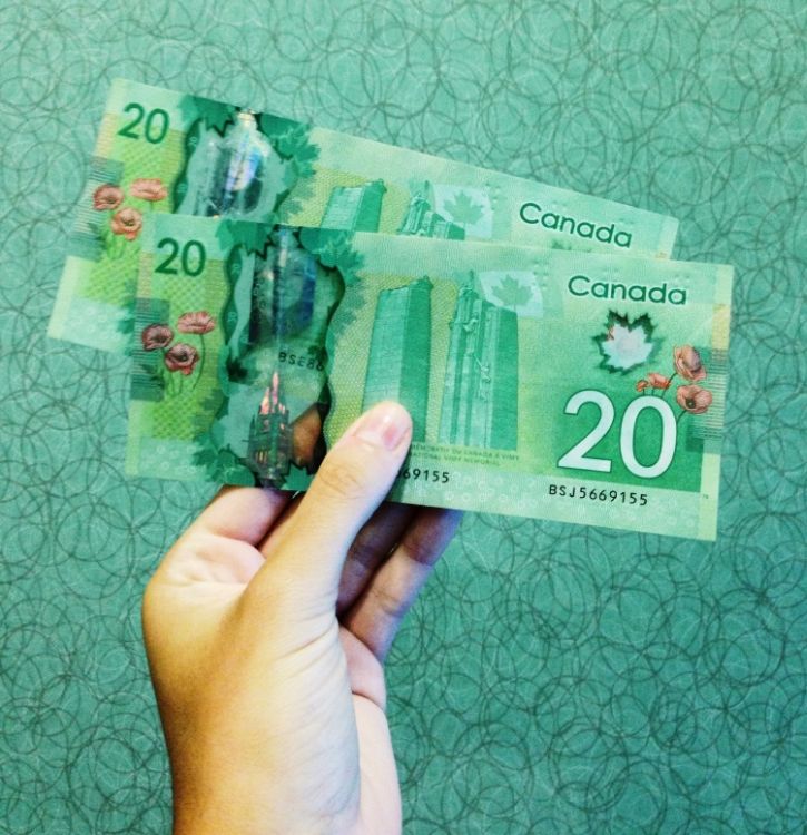 Kanadische Dollarscheine