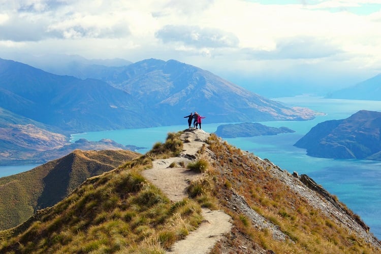 Wanderung auf den Roys Peak in Neuseeland