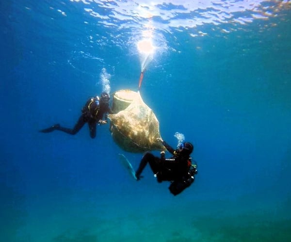 aifs-freiwilligenarbeit-griechenland-ocean-conservation-meer-taucher-müll