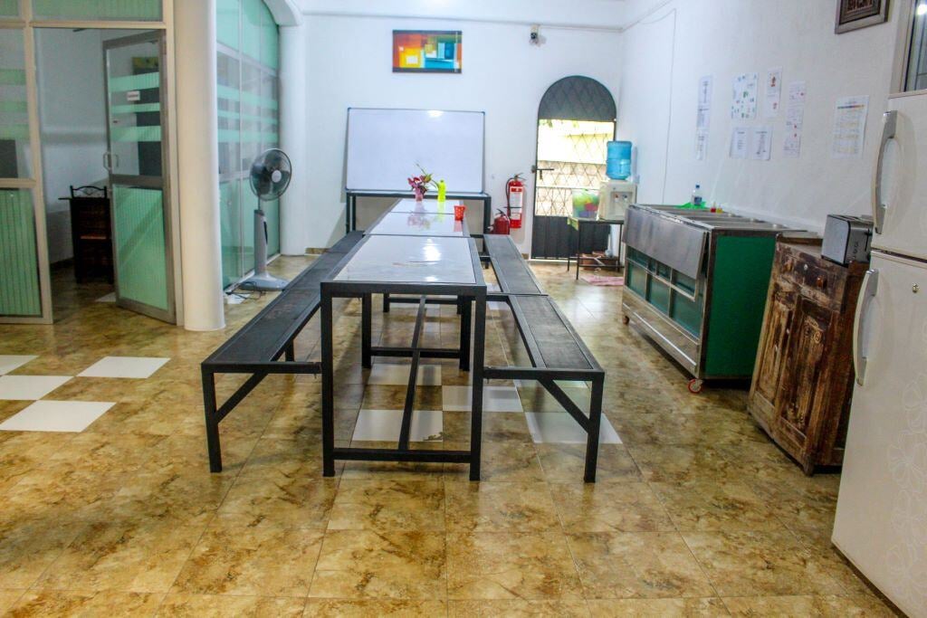 Freiwilligenprojekt in Sri Lanka: Gemeinschaftsküche in der Unterkunft in Kandy.