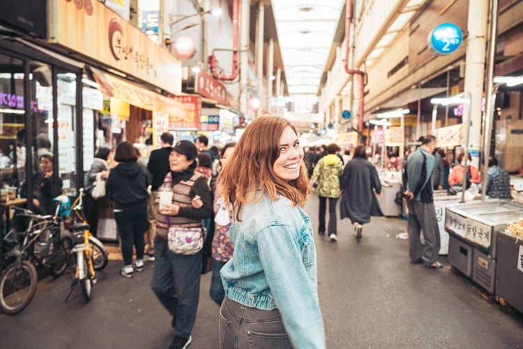 Markthalle in Südkorea